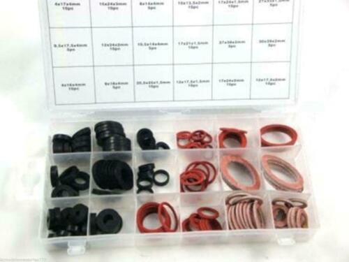 Tap Washer O Ring 141pc Sealing Set Rubber & Fibre Washer Assorted Set in Case.