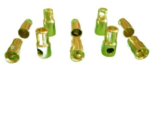 Gold Plated Bullet Connectors 6mm x 5 Pairs For R/C use