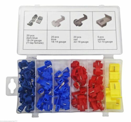 Scotch Lock Connector Assortment Set in Case 65pc Quick Splice