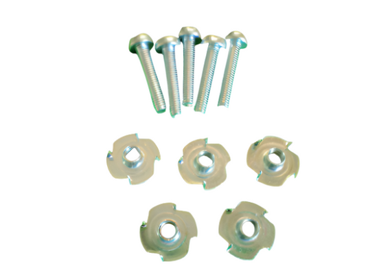 6 mm Dia x 25mm Long Screw Bolts and Captive T-Nuts M6. - CeeKay Traders UK