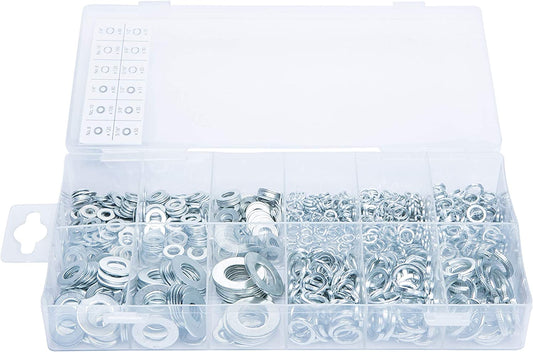 Flat Spring Washers Set Assorted 720 piece - CeeKay Traders UK