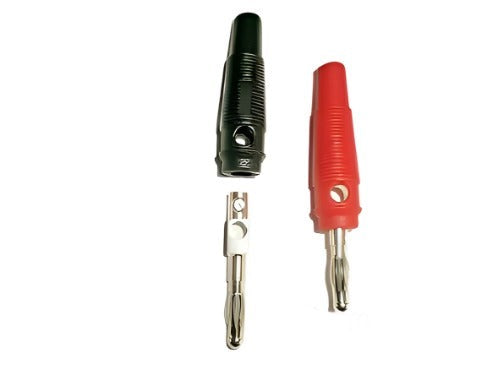 Banana Charger Plugs 4mm Solderless  x 2 pieces - CeeKay Traders UK